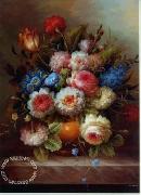 Floral, beautiful classical still life of flowers.034 unknow artist